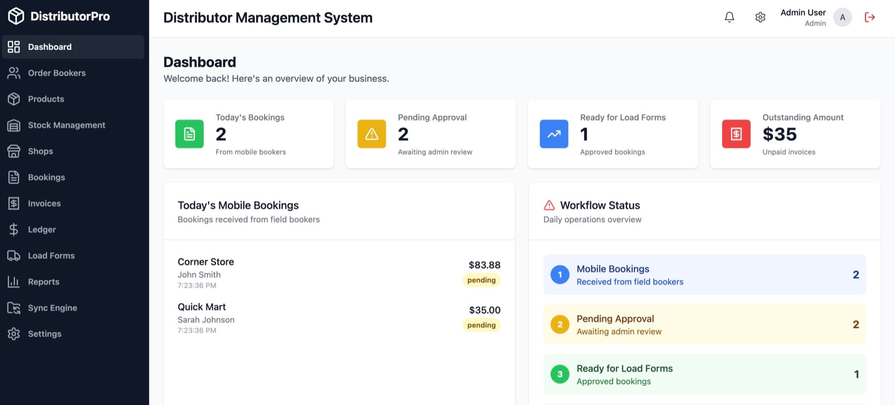 DistributorPro screenshot